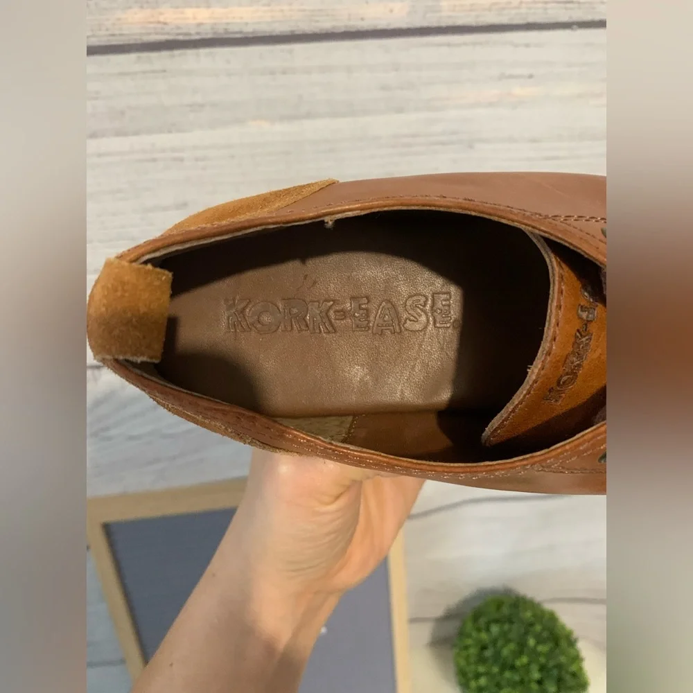 Kork-Ease brown leather Sneakers Size 6 - Picture 9 of 12